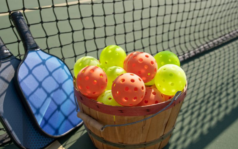 Indoor and Outdoor Pickleballs